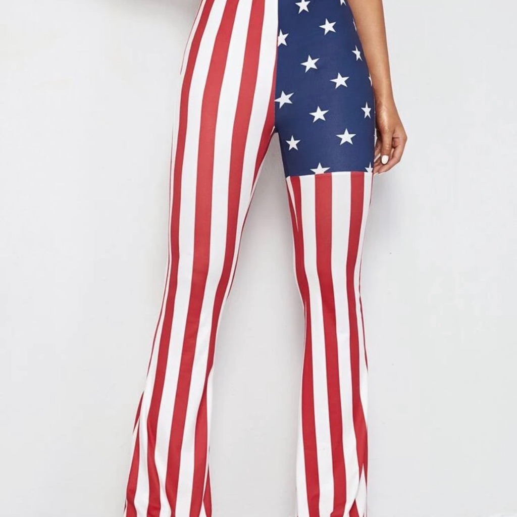 Patriotic Red, White, And Blue Women's Pants
